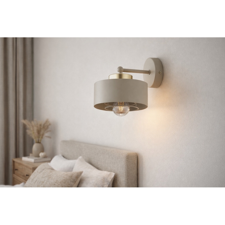 Brilagi - Applique murale SPRING 1xE27/60W/230V beige/doré