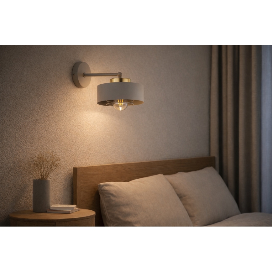 Brilagi - Applique murale SPRING 1xE27/60W/230V beige/doré
