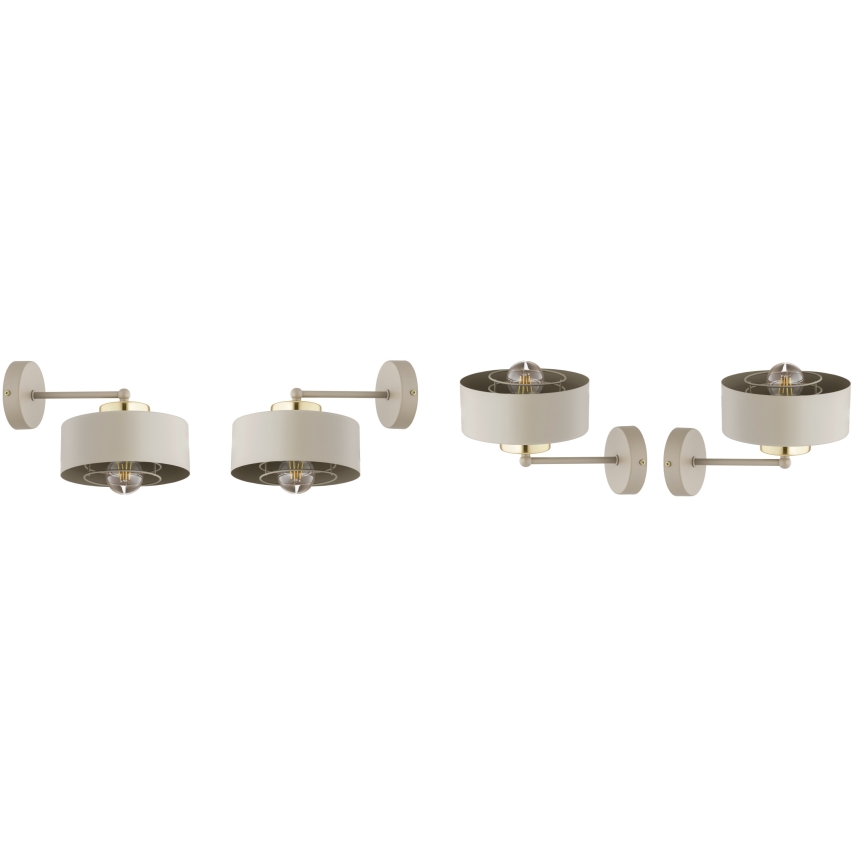Brilagi - Applique murale SPRING 1xE27/60W/230V beige/doré
