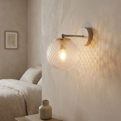 Brilagi - Applique murale STELLA 1xE27/60W/230V beige/doré