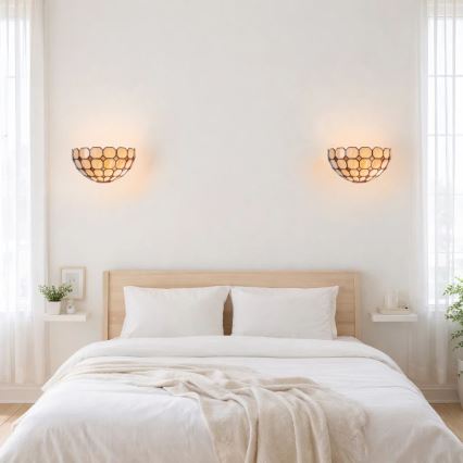 Brilagi - applique murale Tiffany en vitrail DORAN 1xE14/40W/230V