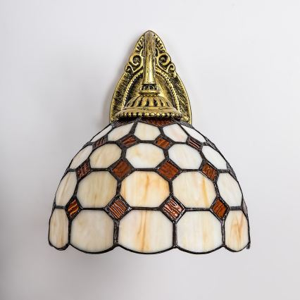 Brilagi - Applique murale Tiffany en vitrail DORAN 1xE27/40W/230V