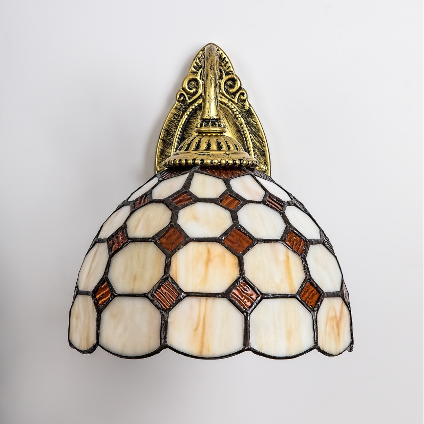 Brilagi - Applique murale Tiffany en vitrail DORAN 1xE27/40W/230V