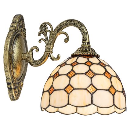Brilagi - Applique murale Tiffany en vitrail DORAN 1xE27/40W/230V