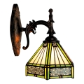BRILAGI - Applique murale Tiffany en vitrail EMERALD 1xE14/40W/230V