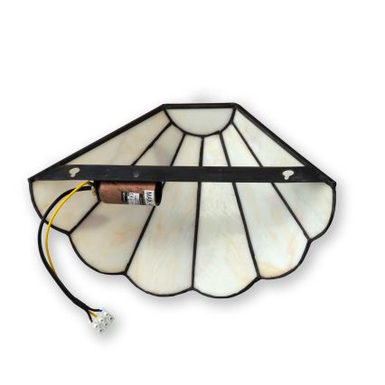 Brilagi - Applique murale Tiffany en vitrail FOLIA 1xE14/40W/230V