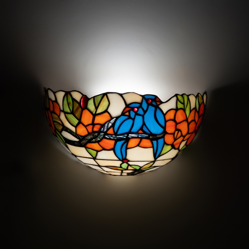 Brilagi - Applique murale Tiffany en vitrail JUNGLE 1xE14/40W/230V