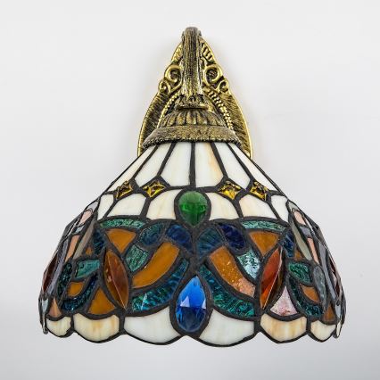 Brilagi - Applique murale Tiffany en vitrail LUISA 1xE27/40W/230V