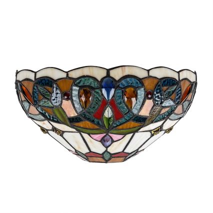 Brilagi - Applique murale Tiffany en vitrail LUISA 1xE27/40W/230V