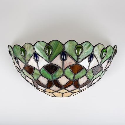 Brilagi - Applique murale Tiffany en vitrail MARGARET 1xE27/40W/230V