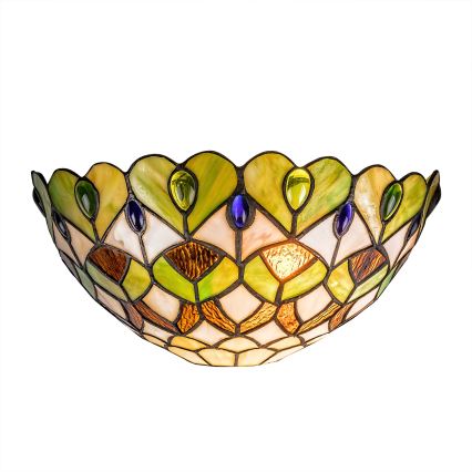 Brilagi - Applique murale Tiffany en vitrail MARGARET 1xE27/40W/230V