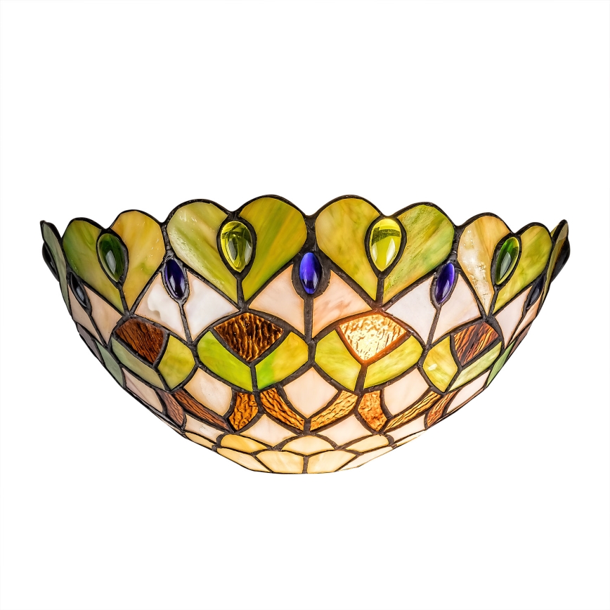 Brilagi - Applique murale Tiffany en vitrail MARGARET 1xE27/40W/230V