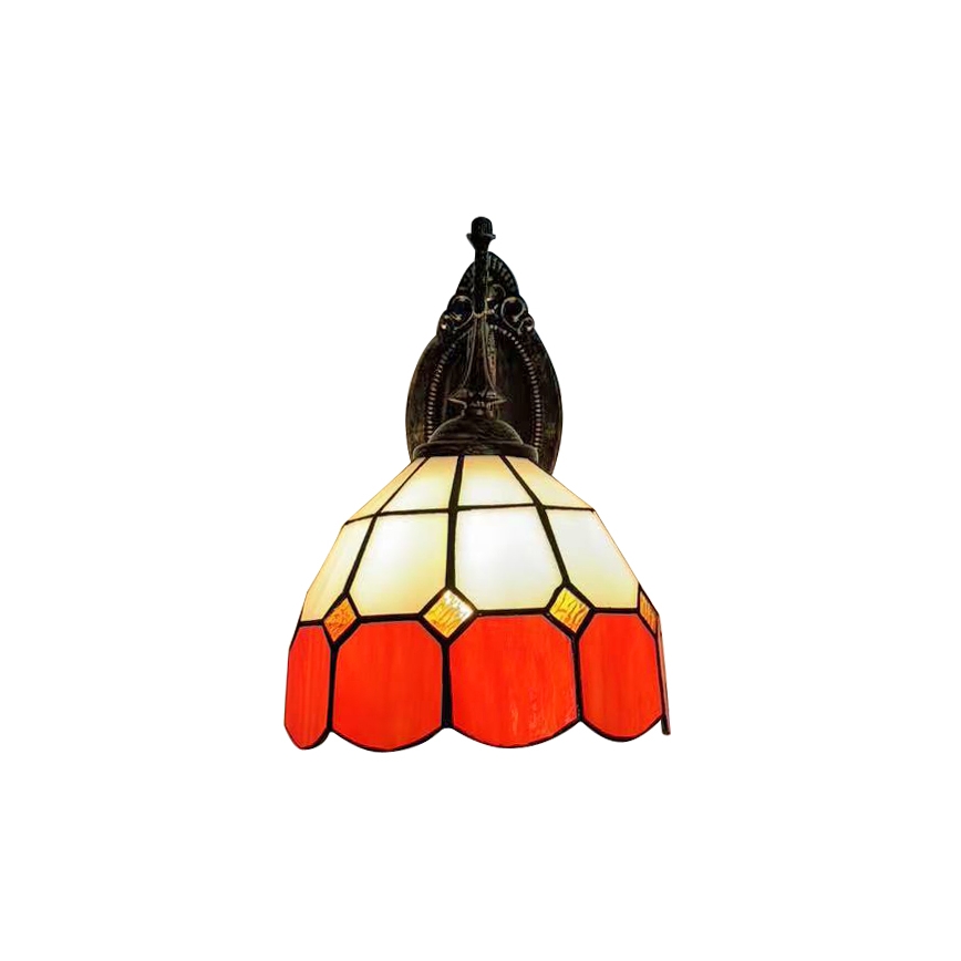 Brilagi - applique murale Tiffany en vitrail SIENNA 1xE14/40W/230V