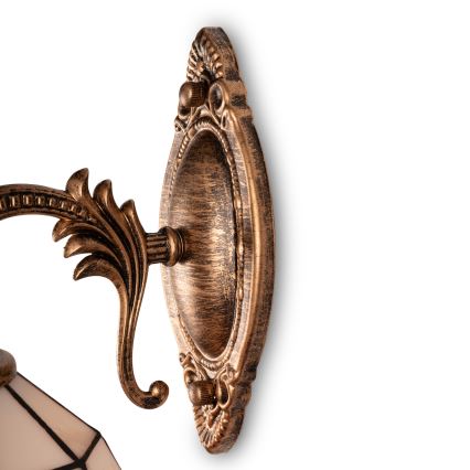 Brilagi - applique murale Tiffany en vitrail SIENNA 1xE14/40W/230V