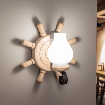 Brilagi - Applique murale TIMONA 1xE14/40W/230V chêne