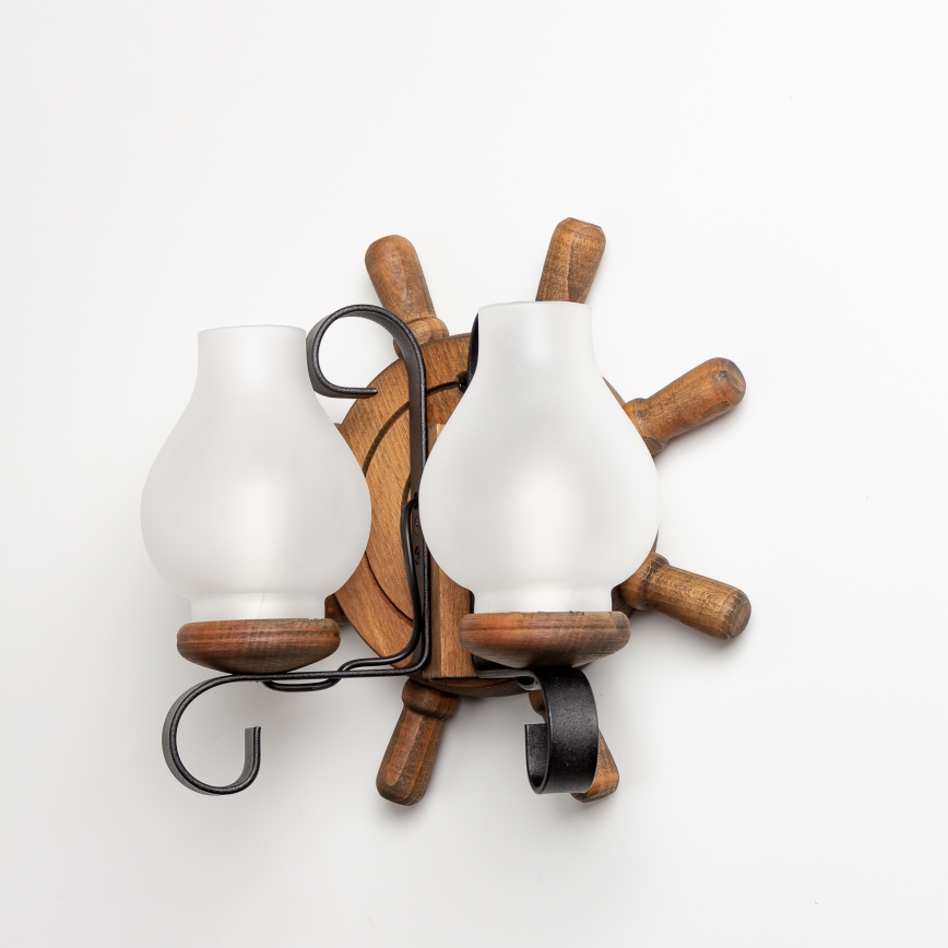 Brilagi - Applique murale TIMONA 2xE14/40W/230V hêtre