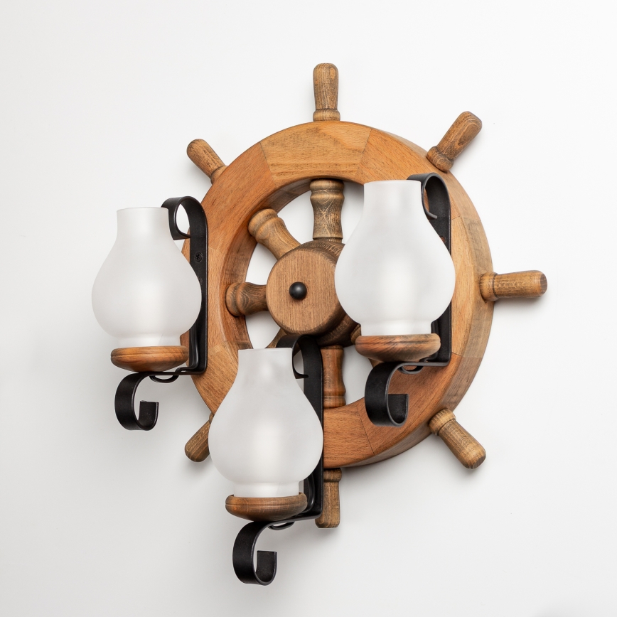 Brilagi - Applique murale TIMONA 3xE14/40W/230V hêtre