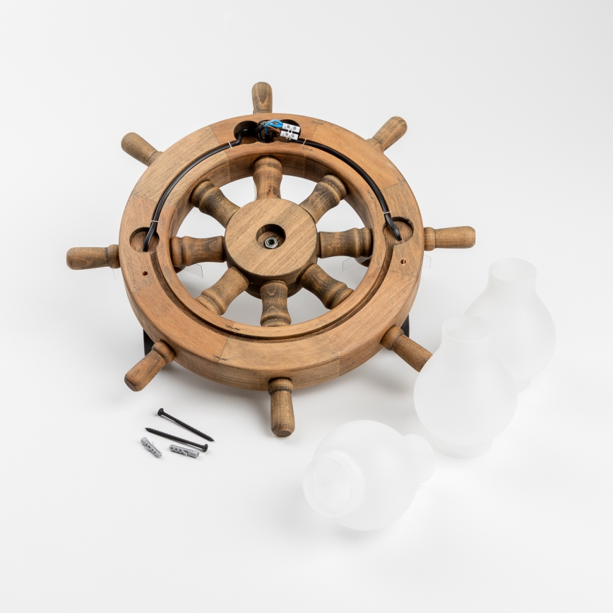 Brilagi - Applique murale TIMONA 3xE14/40W/230V hêtre