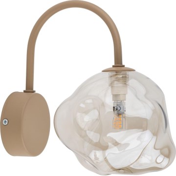 Brilagi - Applique murale VULCANO 1xG9/8W/230V beige / beige fumé