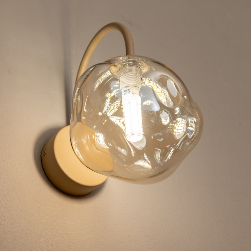 BRILAGI - Applique murale VULCANO 1xG9/8W/230V beige / beige fumé