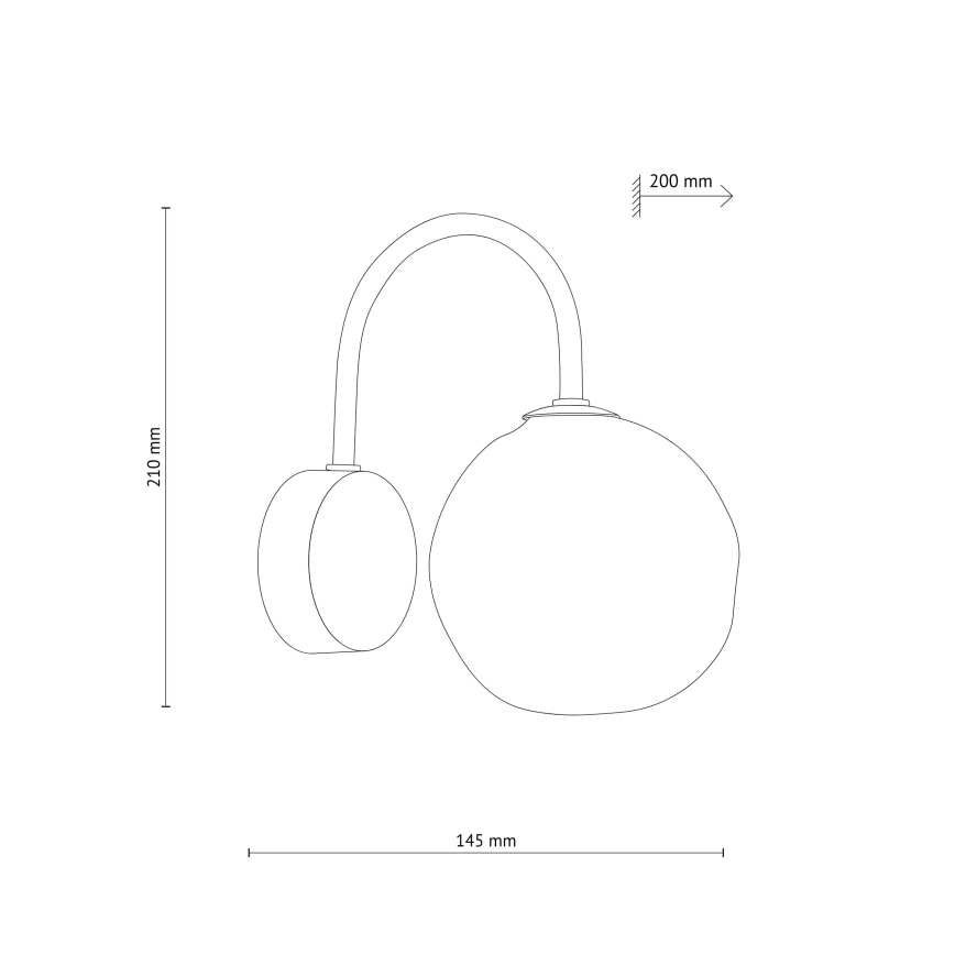 Brilagi - Applique murale VULCANO 1xG9/8W/230V marron/beige fumé