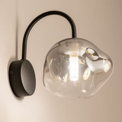 BRILAGI - Applique murale VULCANO 1xG9/8W/230V noir/noir fumé
