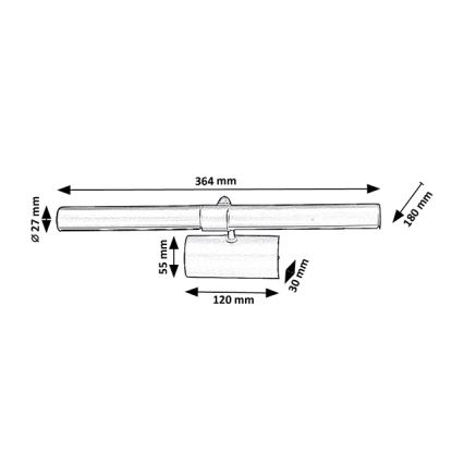 Brilagi - Applique pour tableau DANAE 2xE14/40W/230V dorée