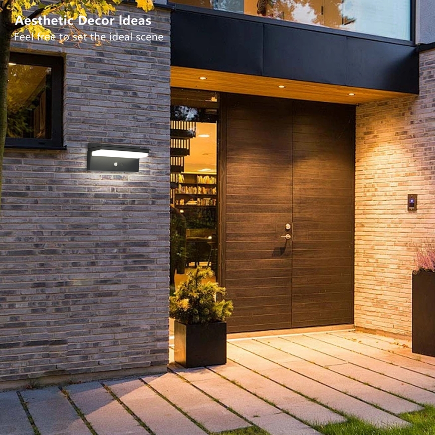 Brilagi - Applique solaire LED avec capteur SUN SENSE LED/10W/3,7V 4000 mAh IP44