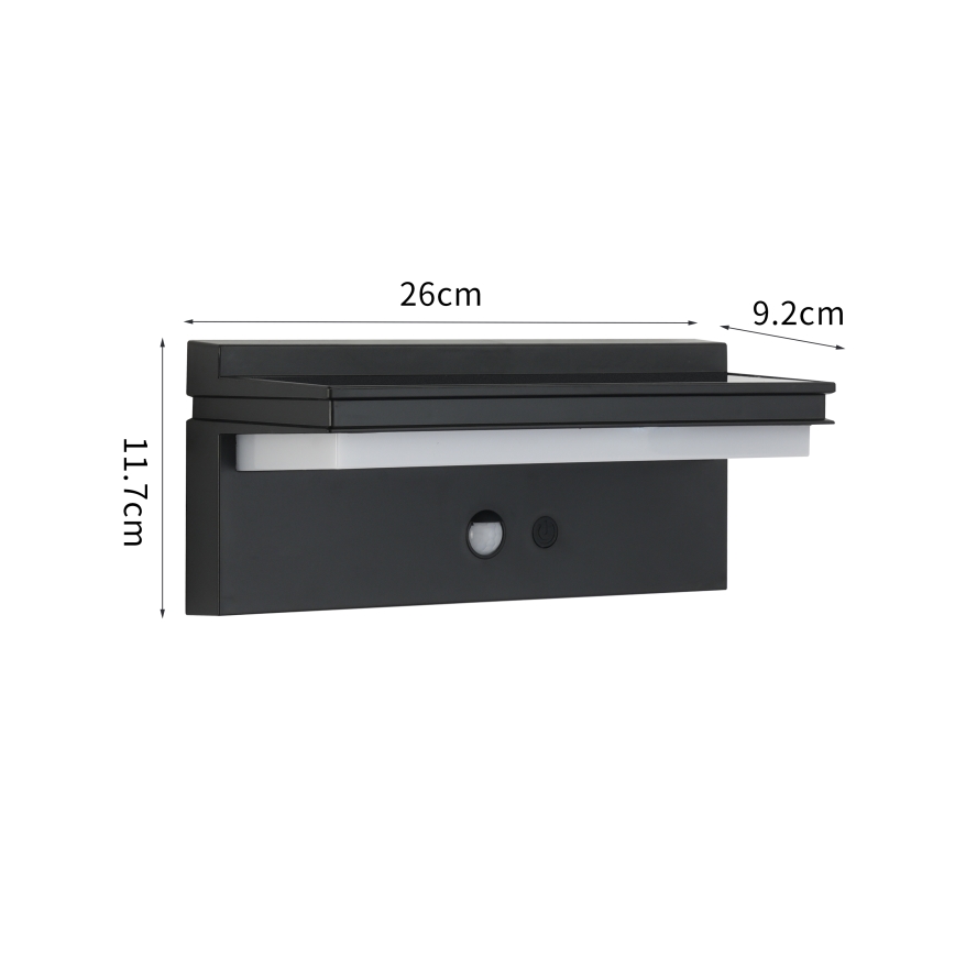 Brilagi - Applique solaire LED avec capteur SUN SENSE LED/10W/3,7V 4000 mAh IP44