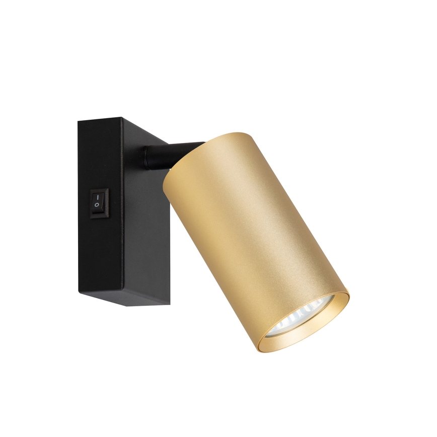 Brilagi - Spot mural LED RGBW dimmable SELE 1xGU10/4,8W/230V 3000K noir/doré + télécommande