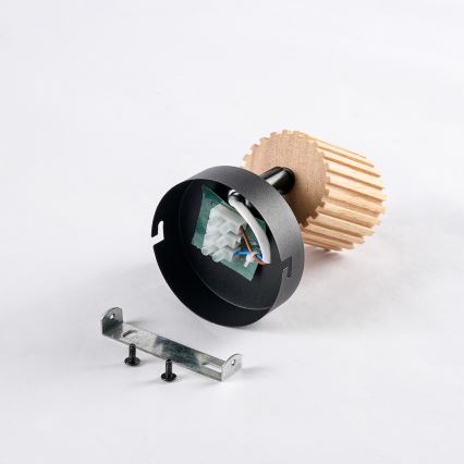 Brilagi - Applique spot murale MODERN WOOD 1xGU10/8W/230V bois/noir