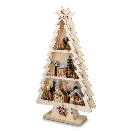 Brilagi - Arbre décoratif de Noël LED, 3xAA