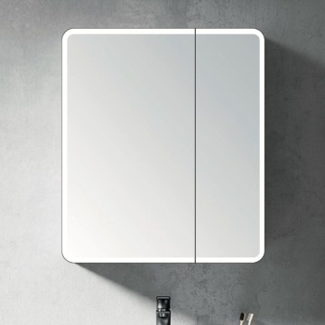 BRILAGI - Armoire-miroir de salle de bains à éclairage LED intégré NOTO DOUBLE 60x70 cm
