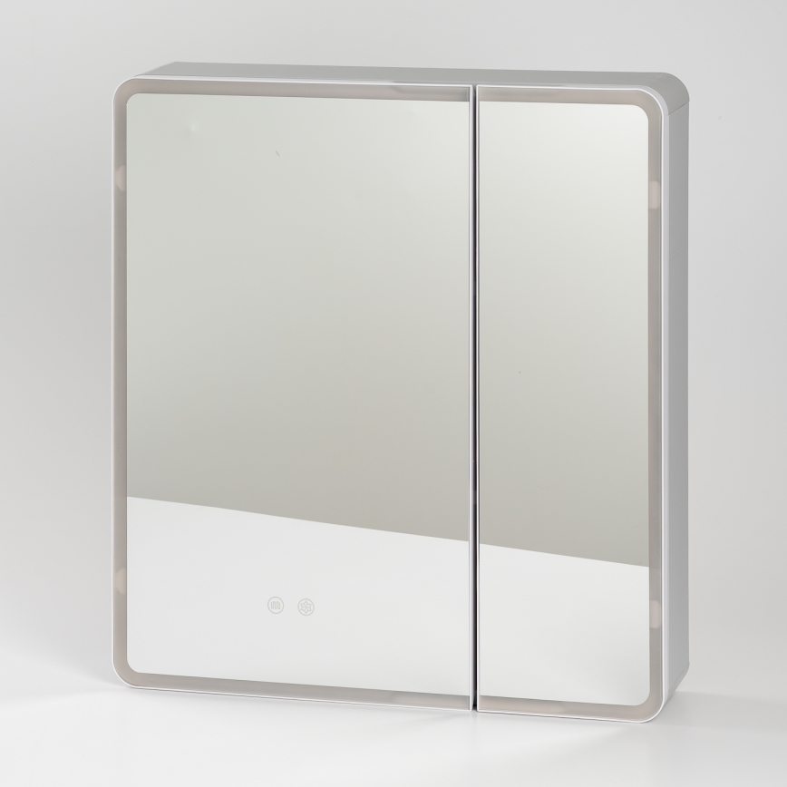 BRILAGI - Armoire-miroir LED de salle de bains avec éclairage intégré NOTO DOUBLE 60x65 cm
