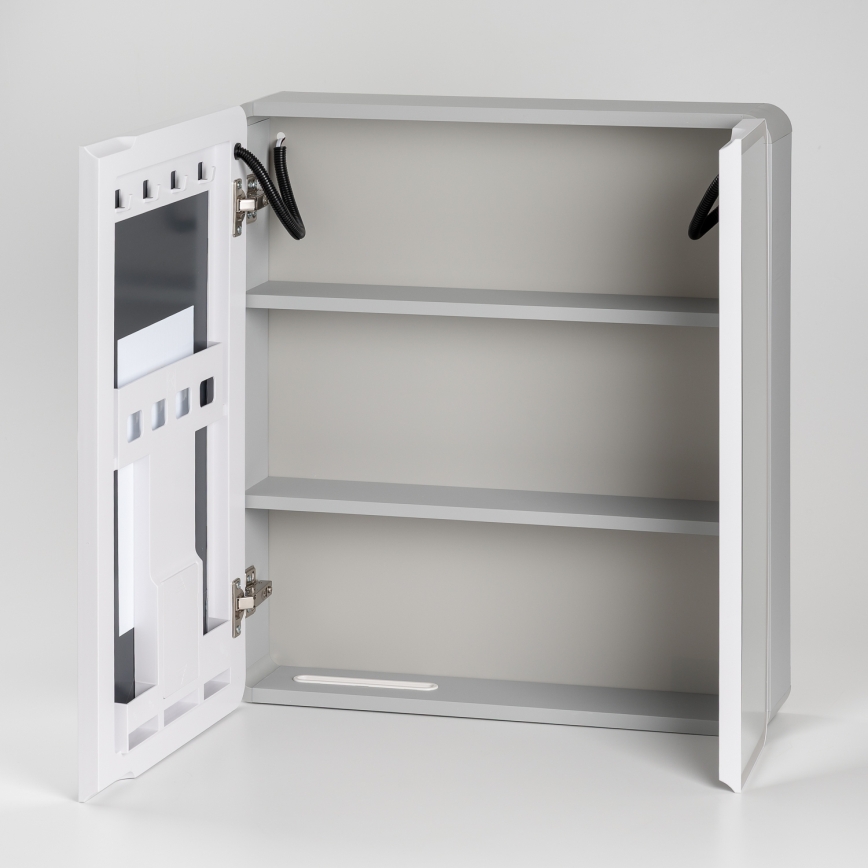 BRILAGI - Armoire-miroir LED de salle de bains avec éclairage intégré NOTO DOUBLE 60x65 cm