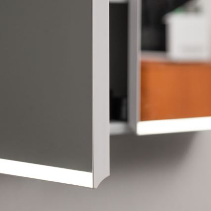 BRILAGI - Armoire-miroir LED de salle de bains avec éclairage intégré NOTO DOUBLE 60x65 cm