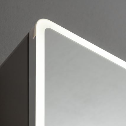 BRILAGI - Armoire-miroir LED de salle de bains avec rétroéclairage NOTO DOUBLE 78x65 cm