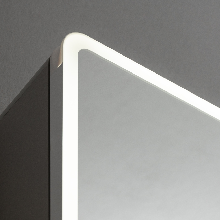 BRILAGI - Armoire-miroir LED de salle de bains avec rétroéclairage NOTO DOUBLE 78x65 cm