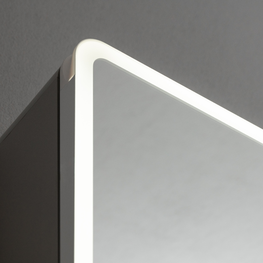 BRILAGI - Armoire-miroir LED de salle de bains rétroéclairée NOTO SINGLE 77x65 cm