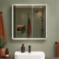 BRILAGI - Armoire-miroir LED pour salle de bains avec éclairage intégré NOTO DOUBLE 77x70 cm