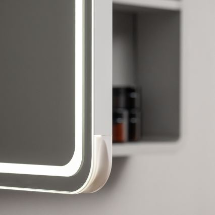 BRILAGI - Armoire-miroir LED pour salle de bains avec éclairage intégré NOTO DOUBLE 77x70 cm