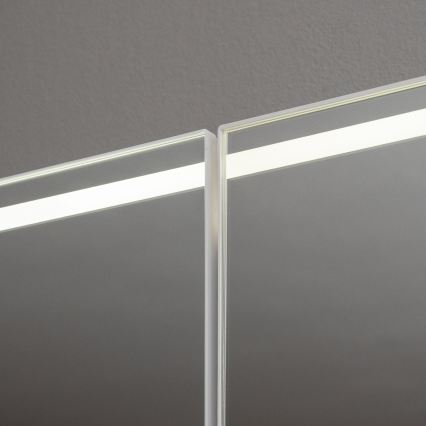 BRILAGI - Armoire-miroir LED pour salle de bains avec éclairage intégré NOTO DOUBLE 77x70 cm