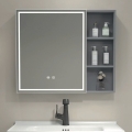 BRILAGI - Armoire-miroir LED pour salle de bains avec éclairage intégré NOTO SINGLE 60x65 cm