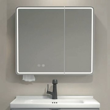 BRILAGI - Armoire miroir pour salle de bains à éclairage LED NOTO DOUBLE 60x70 cm