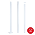 Brilagi - Barre métallique pour éclairages extérieurs URBAN 3 m barre d. 58 blanc mat