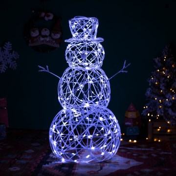 Brilagi - Bonhomme de neige LED pour décoration de Noël extérieure, 3,6 W / 31 LED / 230 V / 6500 K / 120 cm / IP44
