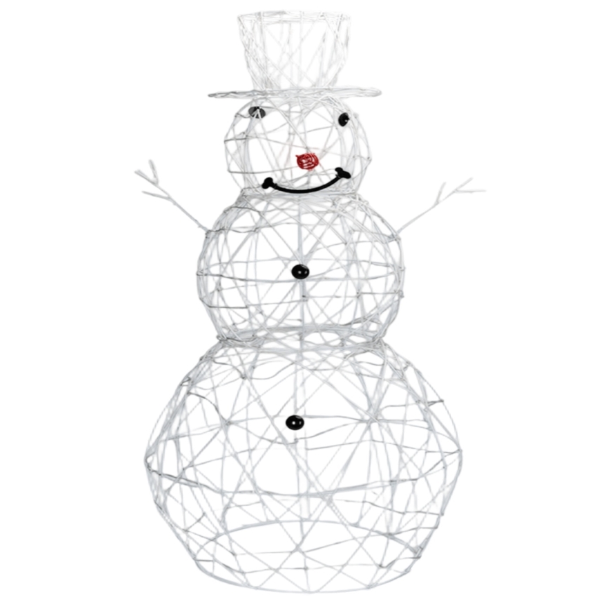 Brilagi - Bonhomme de neige LED pour décoration de Noël extérieure, 3,6 W / 31 LED / 230 V / 6500 K / 120 cm / IP44