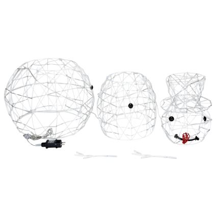 Brilagi - Bonhomme de neige LED pour décoration de Noël extérieure, 3,6 W / 31 LED / 230 V / 6500 K / 120 cm / IP44