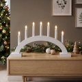 BRILAGI - bougeoir de Noël LED 7xLED/2xAA blanc