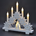 BRILAGI - Bougeoir LED de Noël 5xLED/2xAA blanc